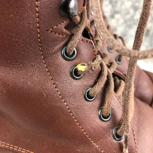 On Course Womens Size 6.5** Brown Leather Equestrian Lace-Up Paddock Ankle Boots - Picture 2 of 16